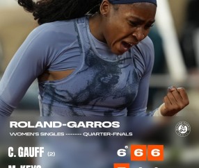 谈球吧(中国)官方网站高芙职业生涯法网战绩:连续2年&第3次挺进4强 最好成绩亚军